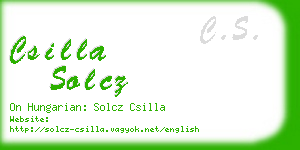 csilla solcz business card